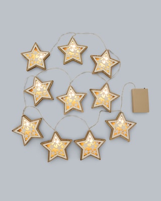 Produktabbildung 2 für LED-Lichterkette "Holzsterne"