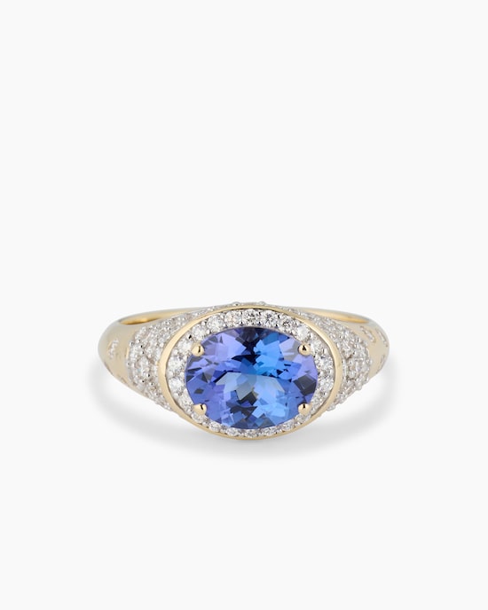Produktabbildung für Ring mit Tansanit AAAA & Brillanten