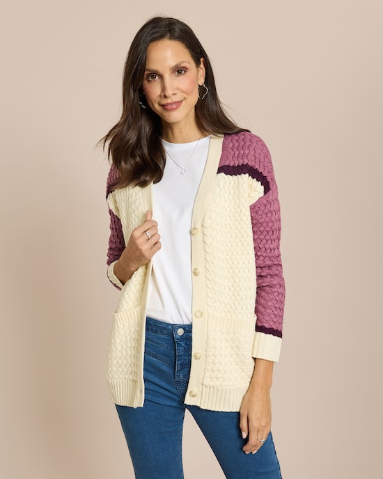 Produktabbildung für Cardigan mit Knopfleiste