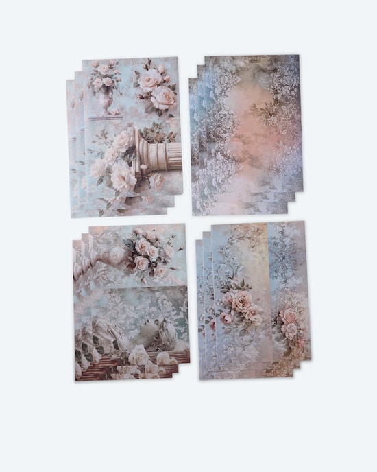 Produktabbildung für Decoupageset Garten, 12tlg.