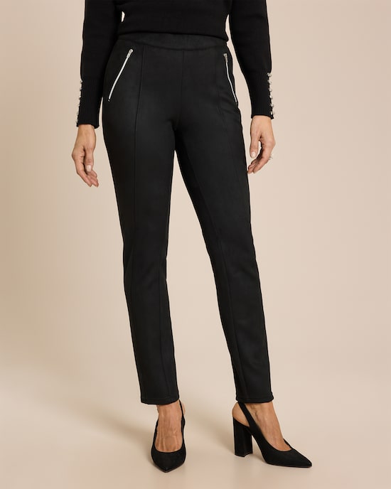 Produktabbildung für Schlupfhose Velourlederimitat