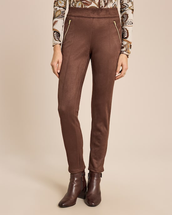 Produktabbildung für Schlupfhose Velourlederimitat