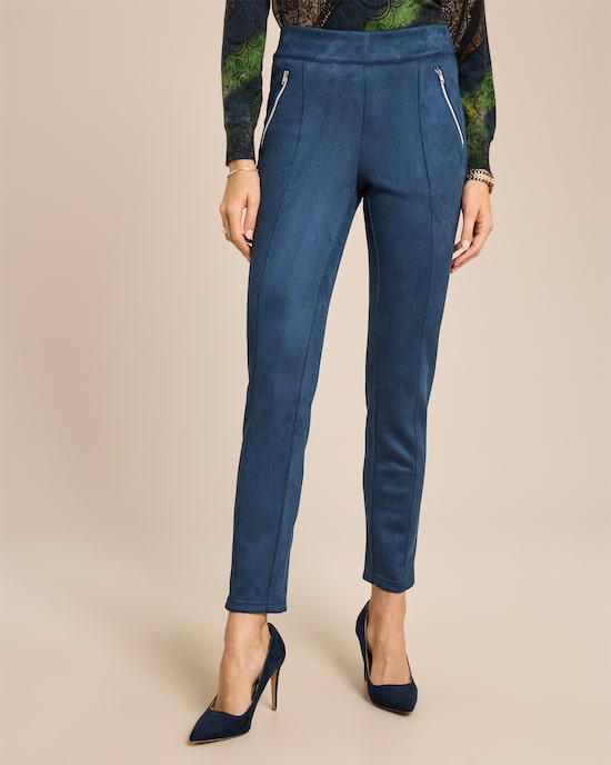 Produktabbildung für Schlupfhose Velourlederimitat