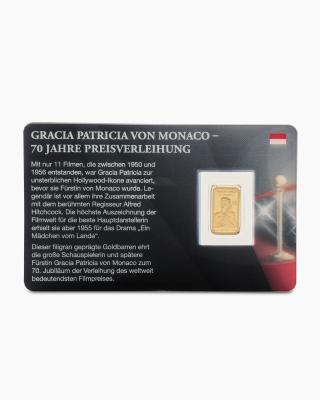 Produktabbildung 1 für Goldbarren Grace Kelly 70 J. Preisverleihung