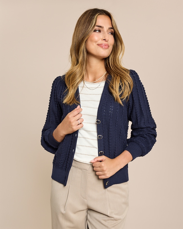 Cardigan mit Struktur