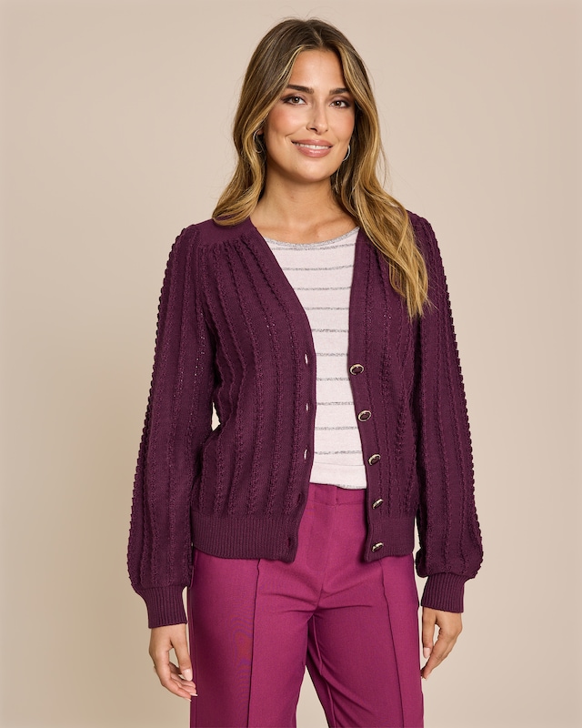 Cardigan mit Struktur