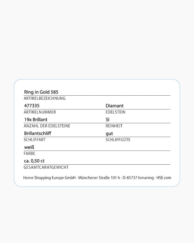 Brillantring 0,50 ct
