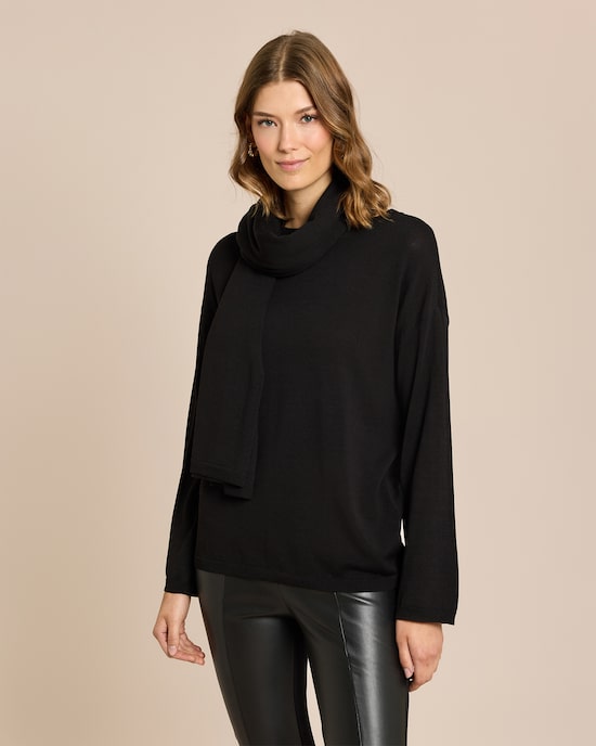 Produktabbildung für Pullover mit Schal 2-tlg. Set