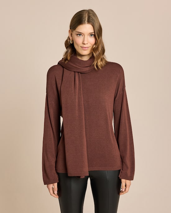 Produktabbildung für Pullover mit Schal 2-tlg. Set