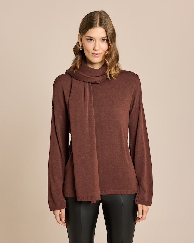 Pullover mit Schal 2-tlg. Set