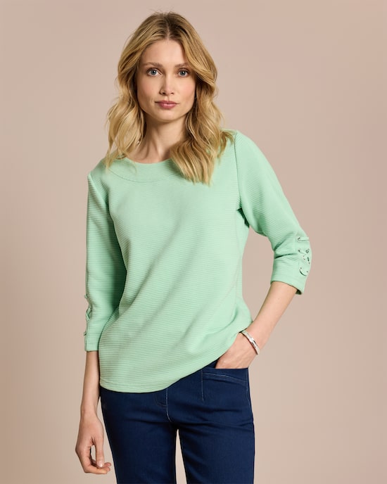 Produktabbildung für Lux Sweat Ottoman Jersey 3/4-Arm