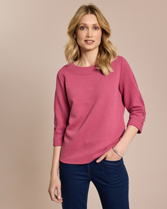 Produktabbildung für Lux Sweat Ottoman Jersey 3/4-Arm