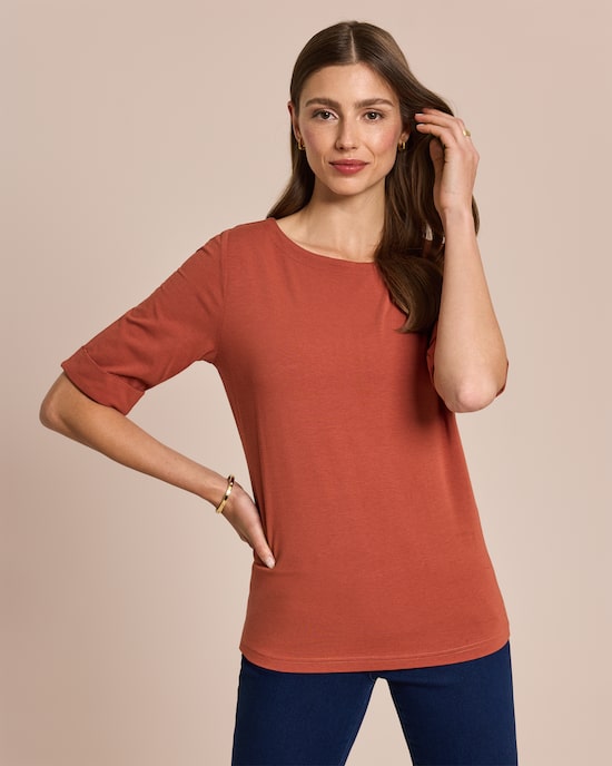 Produktabbildung für Shirt mit langem Halbarm und Umschlag