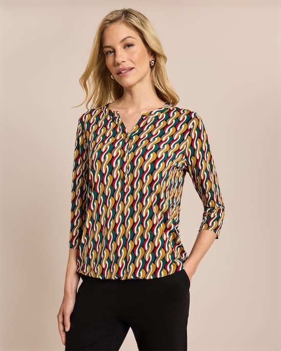 Produktabbildung für Blusen-Shirt mit Knopfleiste