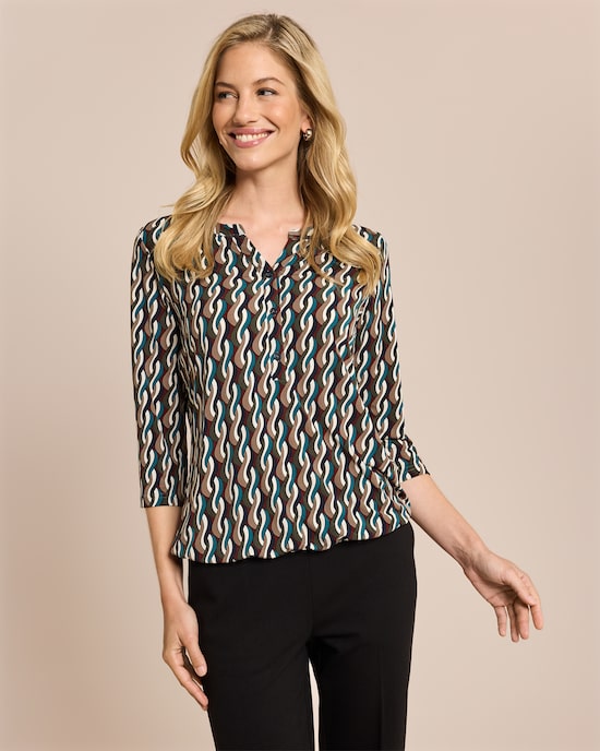 Produktabbildung für Blusen-Shirt mit Knopfleiste