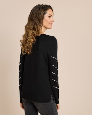 Produktabbildung 4 für Pullover mit Steinchenbesatz