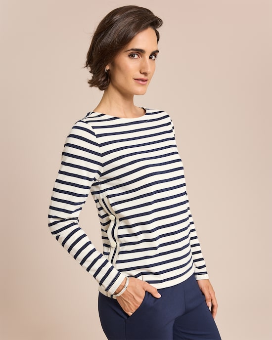 Produktabbildung für Shirt langarm mit Streifen