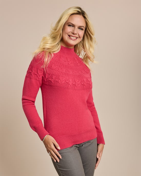 Produktabbildung für Pullover mit tonalem Strickmuster