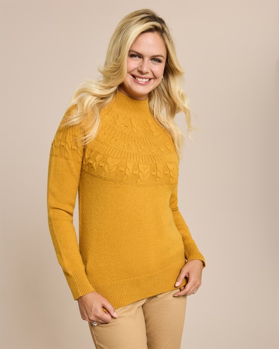 Produktabbildung für Pullover mit tonalem Strickmuster