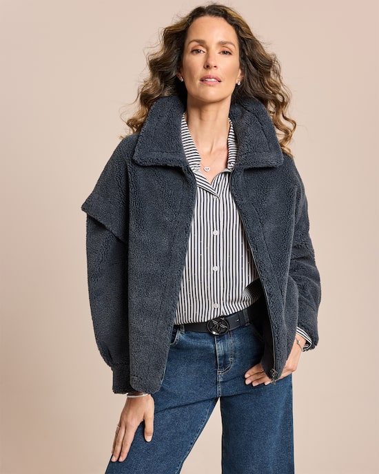 Produktabbildung für Jacke Shearling-Immitat