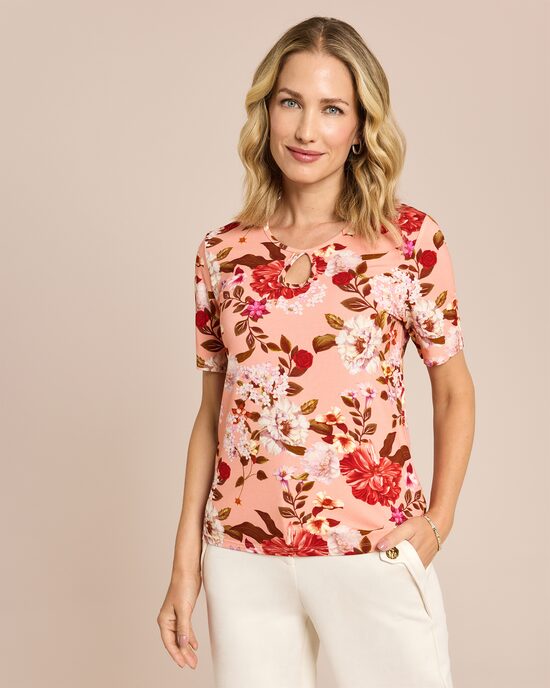 Produktabbildung für Shirt mit Blumendruck