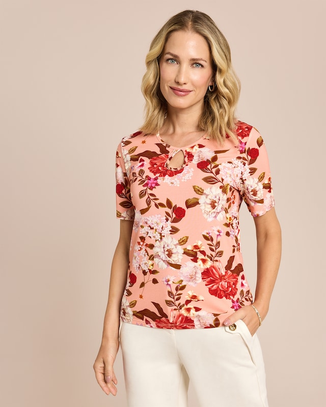 Shirt mit Blumendruck