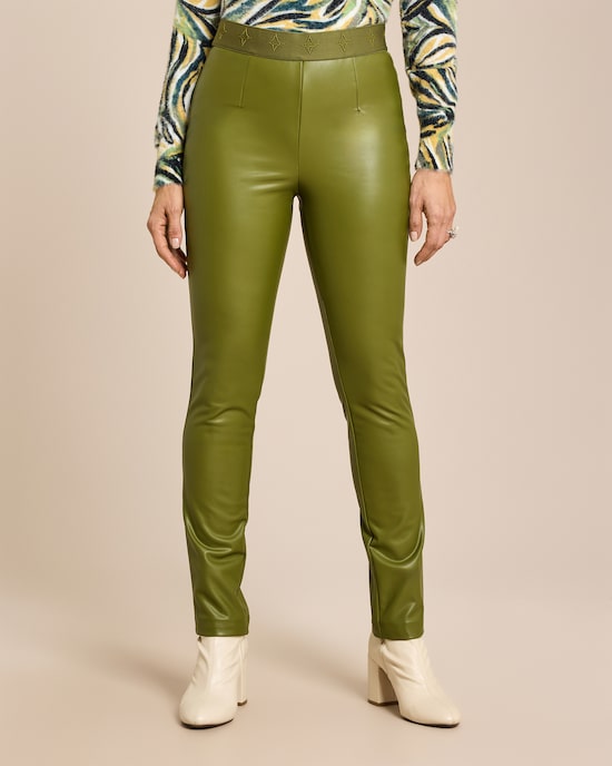 Produktabbildung für Lederimitathose mit Logo Bund