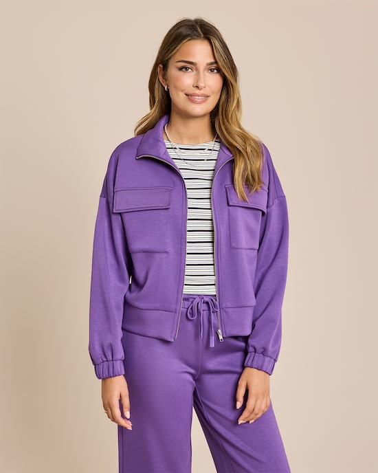 Produktabbildung für Jersey Jacke mit großen Taschen