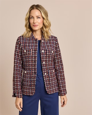 Produktabbildung 1 für Blazer Boucleoptik Glanzgarn