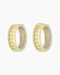 Produktabbildung für Wende-Creolen mit Zirkonia