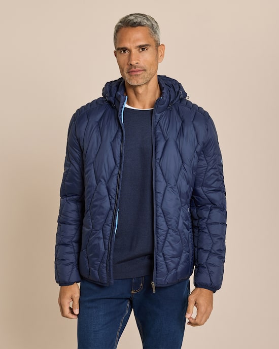 Produktabbildung für Steppjacke Raute mit Kapuze