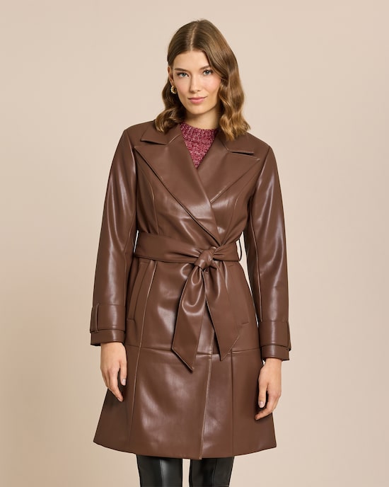 Produktabbildung für Mantel aus Lederimitat