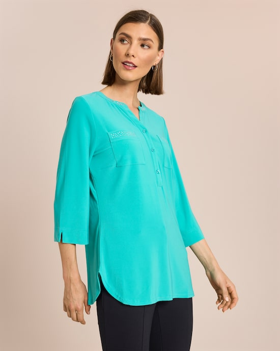 Produktabbildung für Blusenshirt mit Strassdeko