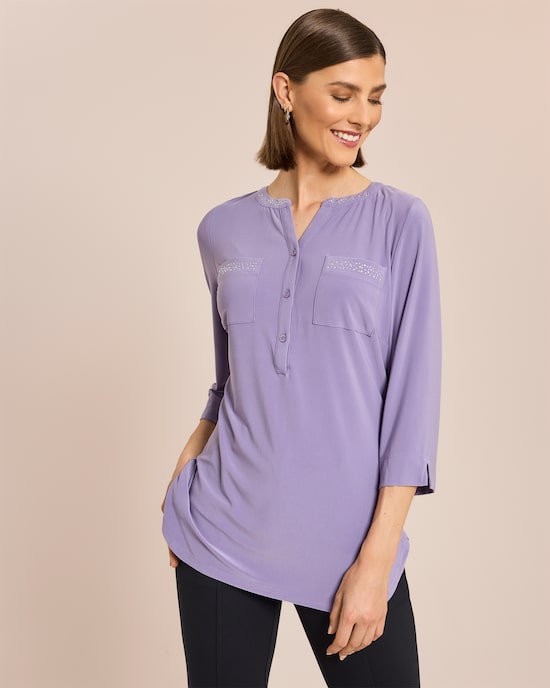 Produktabbildung für Blusenshirt mit Strassdeko