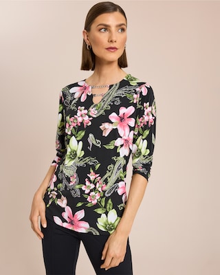 Produktabbildung 1 für Shirt mit Kettendeko am Ausschnitt