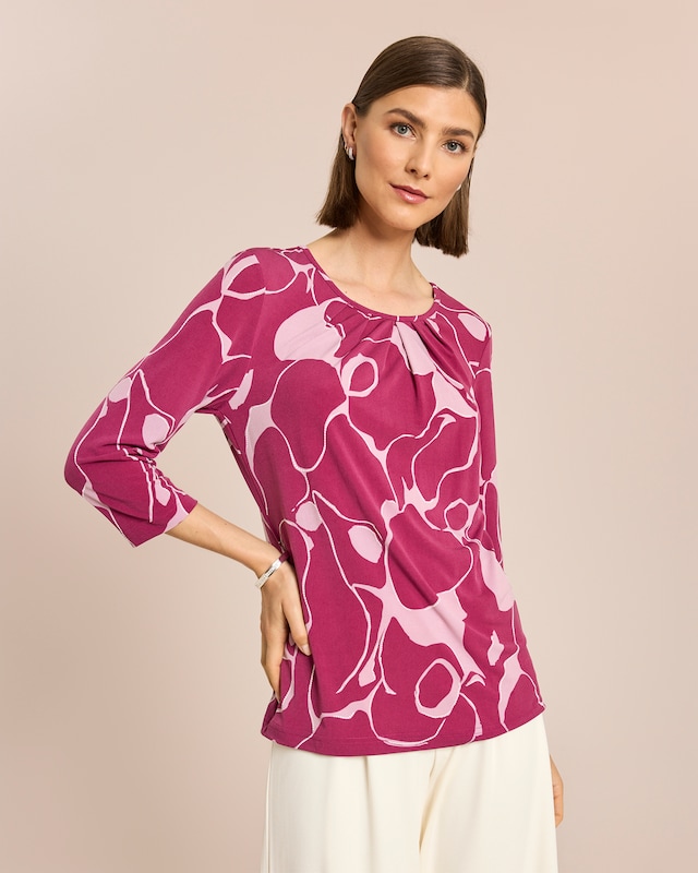 Shirt mit drapierten Falten