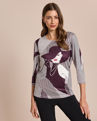 Produktabbildung 3 für Shirt Frau mit Hut