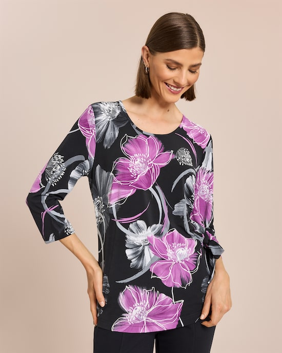 Produktabbildung für Shirt mit seitlicher Schleife