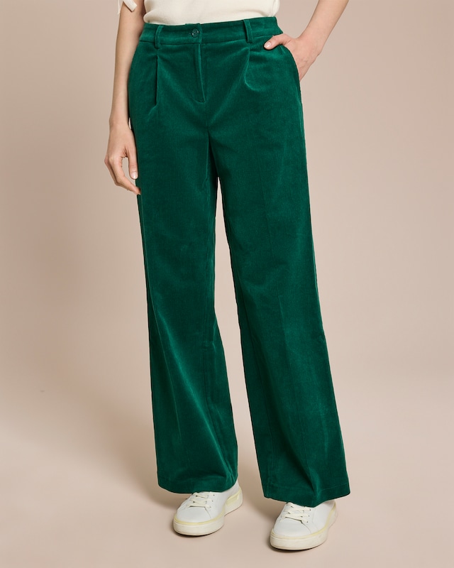 Hose aus Cord mit weitem Bein