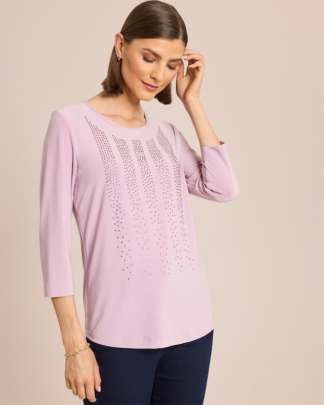 Shirt mit Strassdeko