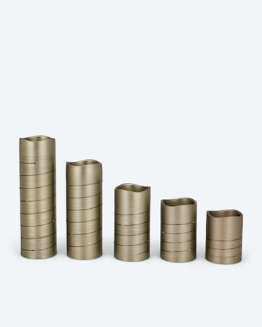 Produktabbildung für XL Stumpenkerzen mit LED-Draht, 5tlg.