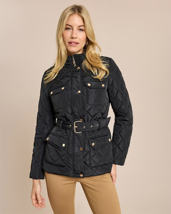 Produktabbildung für Steppjacke mit Gürtel