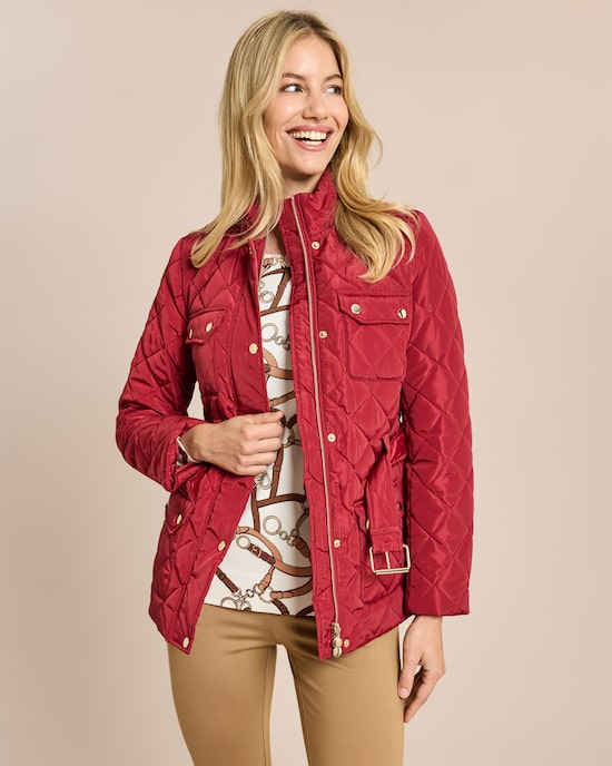 Produktabbildung für Steppjacke mit Gürtel