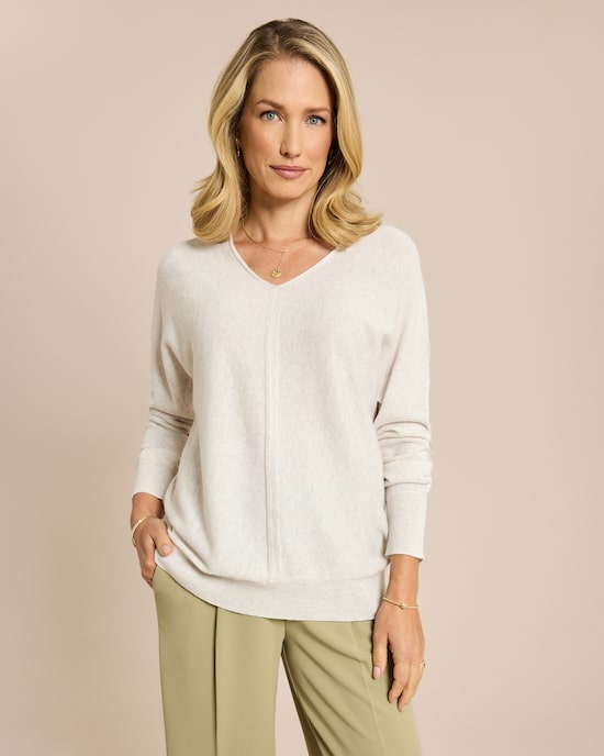 Produktabbildung für Pullover mit Fledermausarm