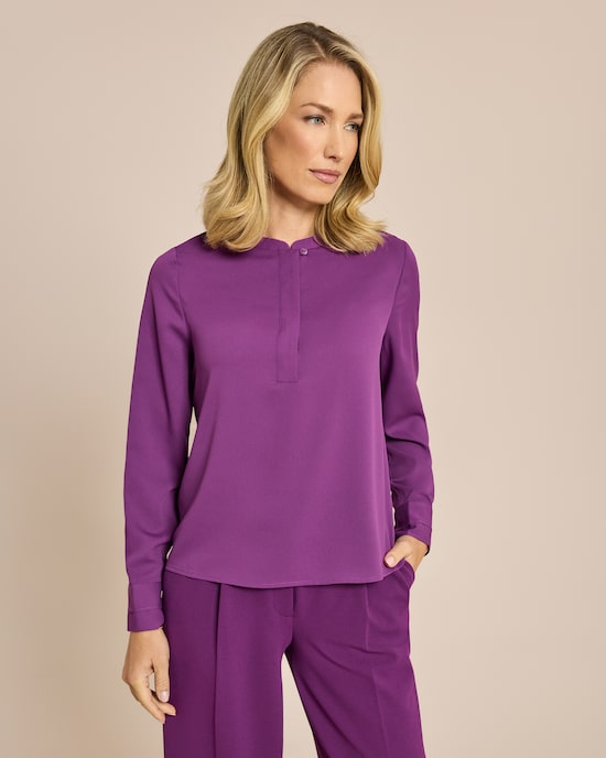 Produktabbildung für Bluse mit versteckter Knopfleiste