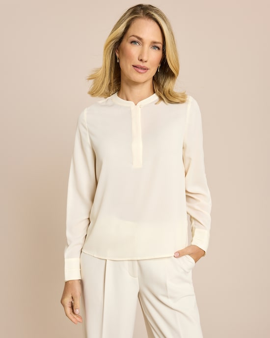 Produktabbildung für Bluse mit versteckter Knopfleiste