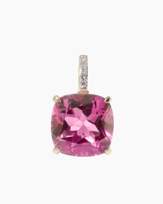 Produktabbildung für Anhänger mit Topas & Diamanten