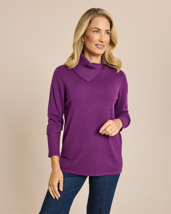 Produktabbildung für Pullover mit Rollkragen