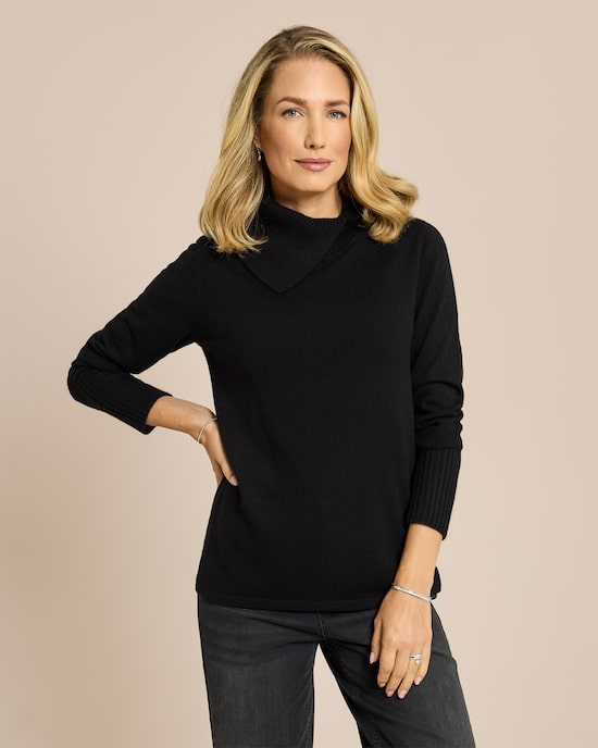 Produktabbildung für Pullover mit Rollkragen