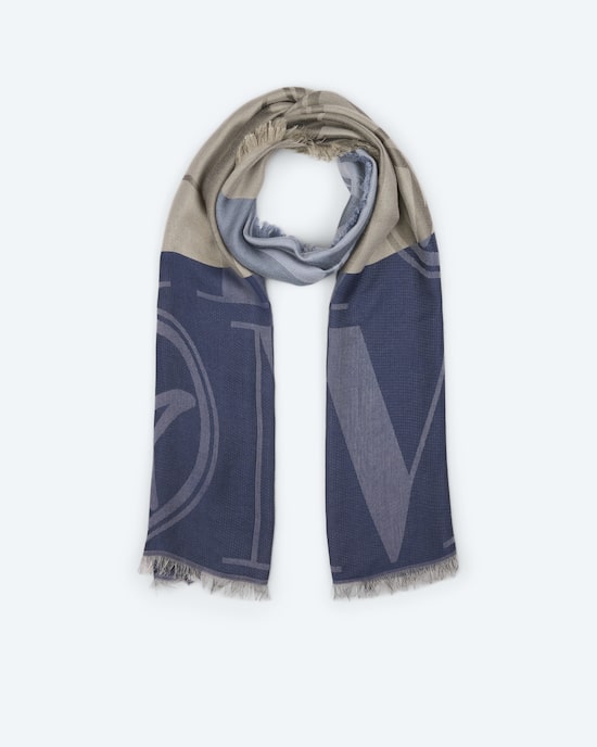 Produktabbildung für Jacquard-Schal mit Logodesign